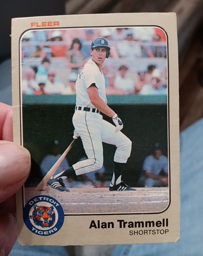 1983 Fleer #344 Alan Trammell — front