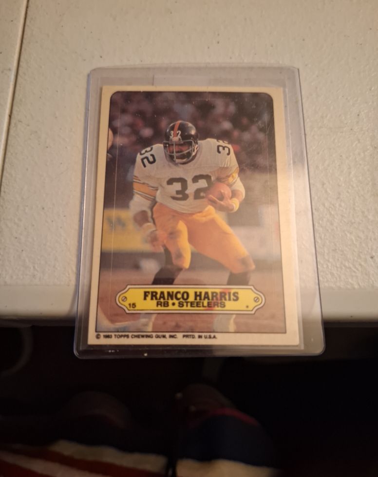 1983 Topps Sticker #15 Franco Harris — front