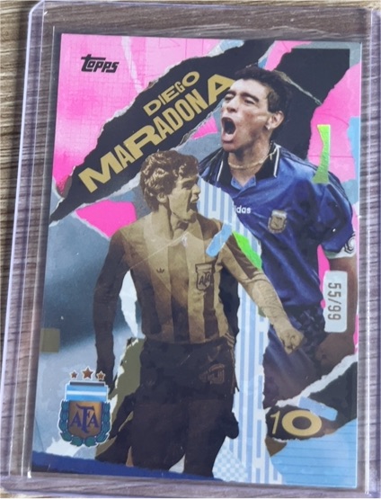 2024 Topps Team Argentina First Goal #55/99 Diego Maradona — front