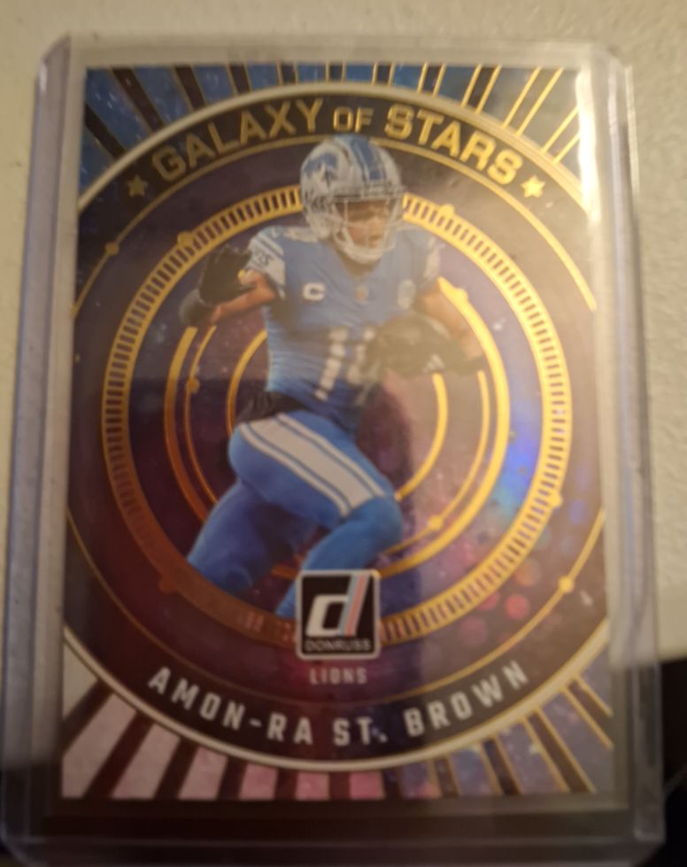 2024 Panini Donruss Galaxy of Stars #GOS-ASB Amon-Ra St. Brown — front