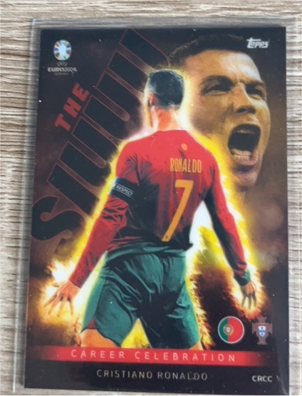 2024 Topps Match Attax UEFA Euro #CRCC Cristiano Ronaldo Career Celebration — front