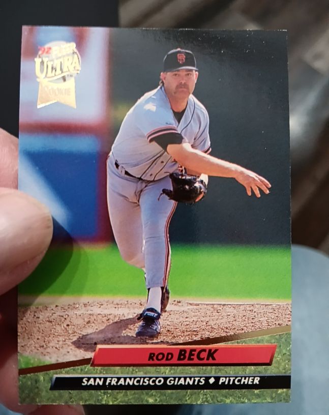 1992 Fleer Ultra #586 Rod Beck — front