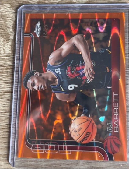 2025-26 Topps Chrome #225 RJ Barrett — front