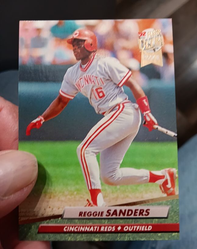 1992 Fleer Ultra #486 Reggie Sanders — front