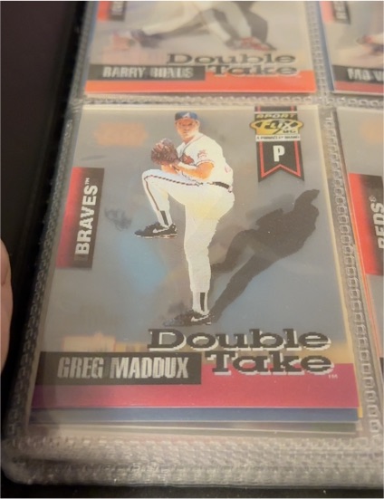 1996 Sportflix Double Take #5 Greg Maddux — front