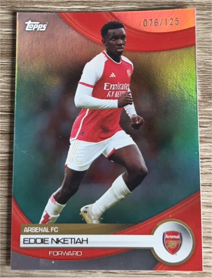 2023 Topps #076/125 Eddie Nketiah — front