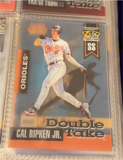 1996 Sportflix Double Take #1 Cal Ripken Jr. — front