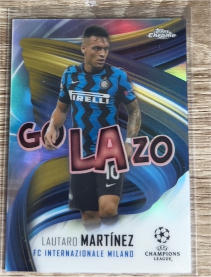 2020-21 Topps Chrome UEFA Champions League #GOL-LMA Lautaro Martínez — front