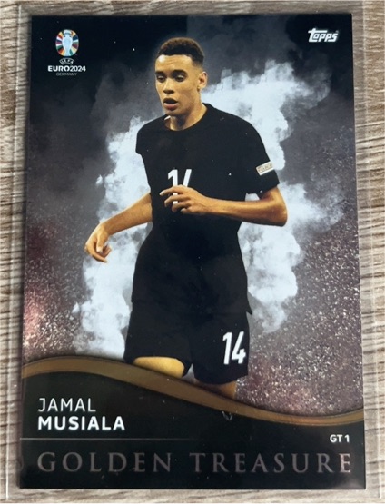 2024 Topps UEFA EURO Match Attax #GT1 Jamal Musiala Golden Treasure — front
