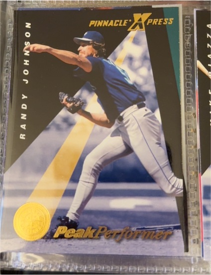 1997 Pinnacle X-Press #142 Randy Johnson — front