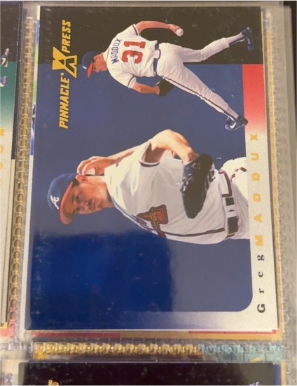 1997 Pinnacle X-Press #9 Greg Maddux — front