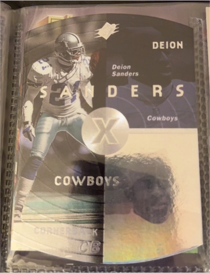 1998 SPx #13 Deion Sanders — front