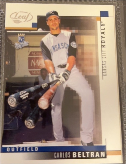 2003 Leaf #48 Carlos Beltran — front