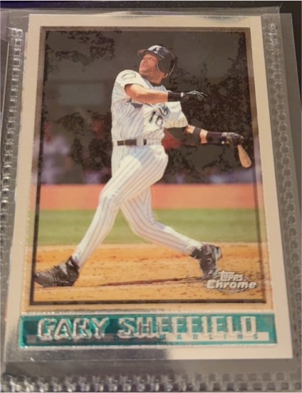 1998 Topps Chrome #14 Gary Sheffield — front