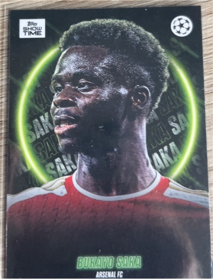 2023-24 Topps Showtime UEFA Club Competitions #NNO Bukayo Saka — front