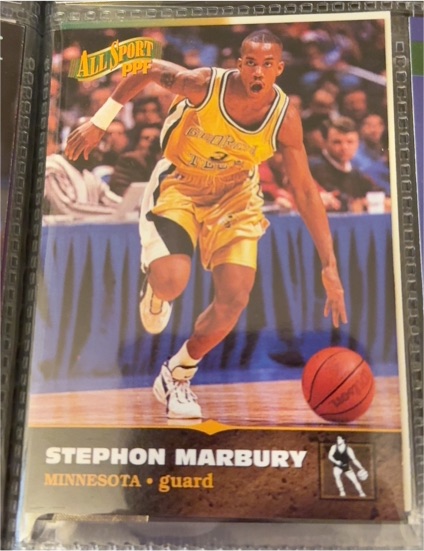 1996-97 Score Board All Sport PPF #9 Stephon Marbury — front