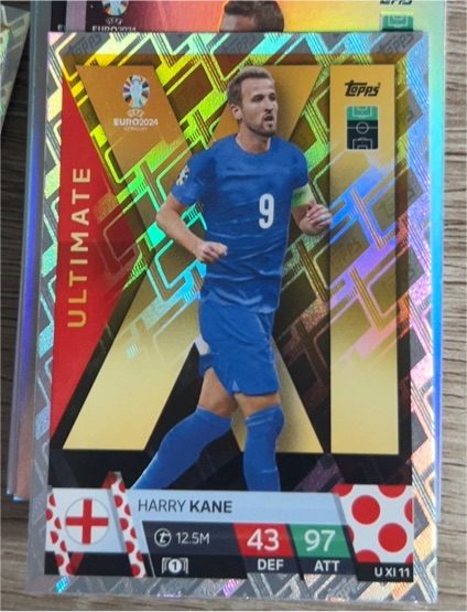 2024 Topps Match Attax UEFA EURO 2024 Ultimate XI #UXI11 Harry Kane — front
