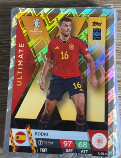 2024 Topps Match Attax Euro 2024 #U XI 4 Rodri — front