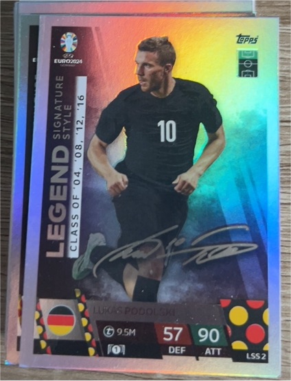 2024 Topps Match Attax UEFA Euro #LSS2 Lukas Podolski Legend Signature Style — front