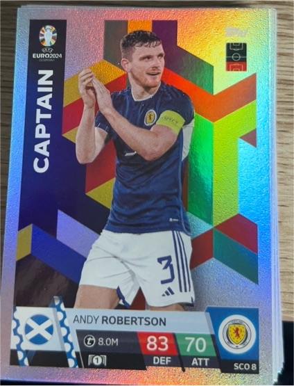 2024 Topps Match Attax UEFA Euro #SCO 8 Andy Robertson — front