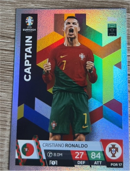 2024 Topps Match Attax UEFA Euro #POR17 Cristiano Ronaldo — front