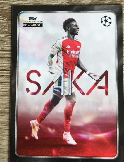 2024 Topps UEFA Champions League Knockout #Star Player Bukayo Saka — front