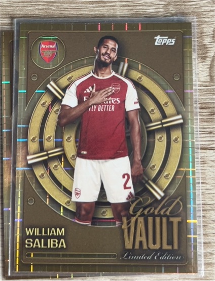2025/26 Topps Gold Vault #GV William Saliba — front