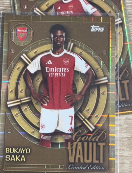 2024 Topps Gold Vault Bukayo Saka — front