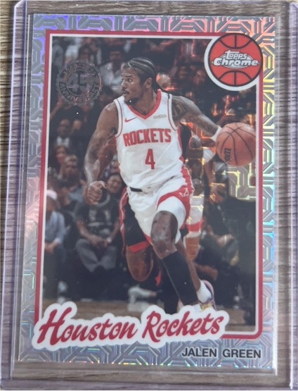 2025-26 Topps Chrome #TC-JG Jalen Green Houston Rockets — front