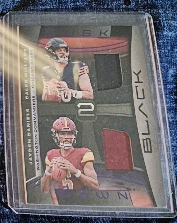 2024 Panini Black Dusk 2 Dawn #D2D-CWJD Caleb Williams Jayden Daniels — front