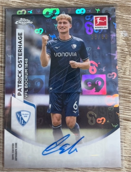 2024 Topps Chrome Bundesliga #9 Patrick Osterhage VfL Bochum 1848 — front