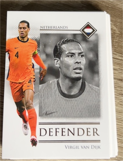 2025 Futera Unique Edition 21 Base Defender Virgil van Dijk #30 — front