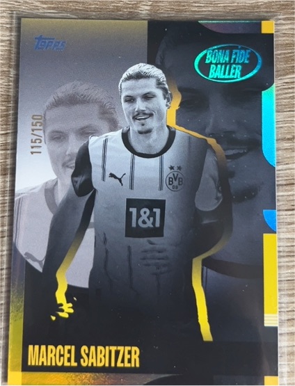 2024-25 Topps Borussia Dortmund #115/150 Marcel Sabitzer Bona Fide Baller — front