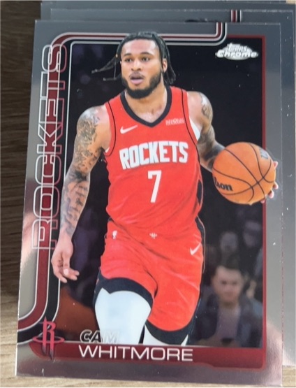2025-26 Topps Chrome #86 Cam Whitmore — front