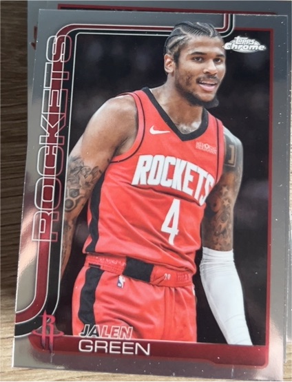 2025-26 Topps Chrome #58 Jalen Green — front