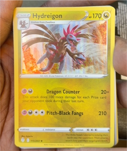 2021 Pokémon Evolving Skies #115 Hydreigon — front