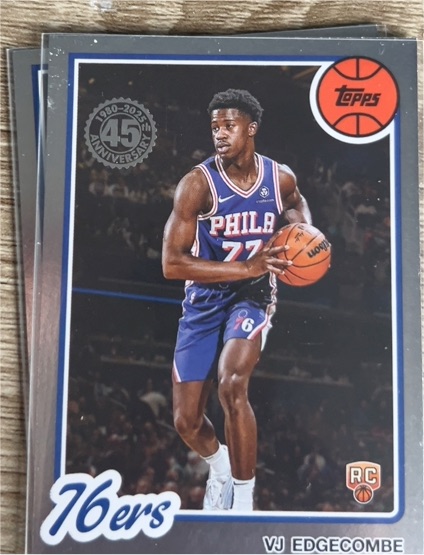 2025-26 Topps - 1980-81 Topps Basketball VJ Edgecombe #80BK-96 — front