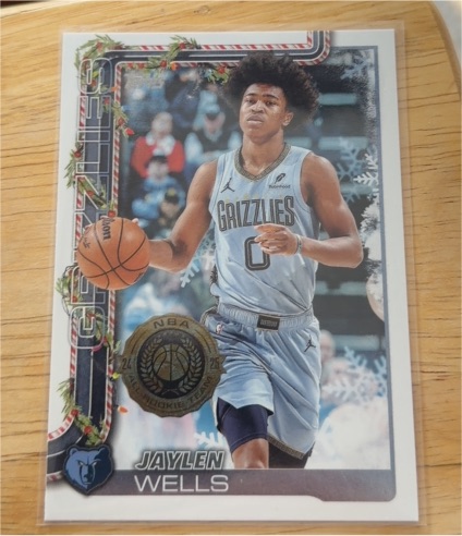 2025-26 Topps Holiday #H147 Jaylen Wells — front