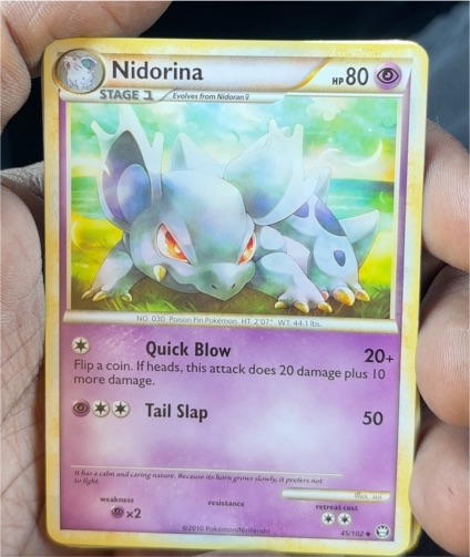 2010 Pokémon Triumphant #45 Nidorina — front