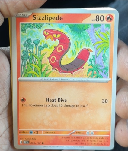 2024 Pokémon SV05: Temporal Forces #036 Sizzlipede — front