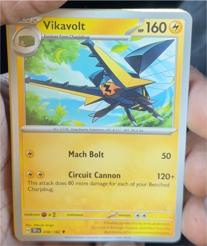 2024 Pokémon SV05: Temporal Forces #56 Vikavolt — front