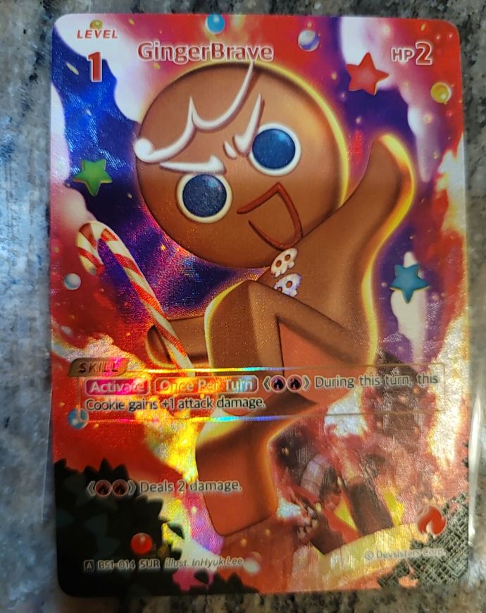 GingerBrave SUR BS1-014 Cookie Run Braverse TCG — front