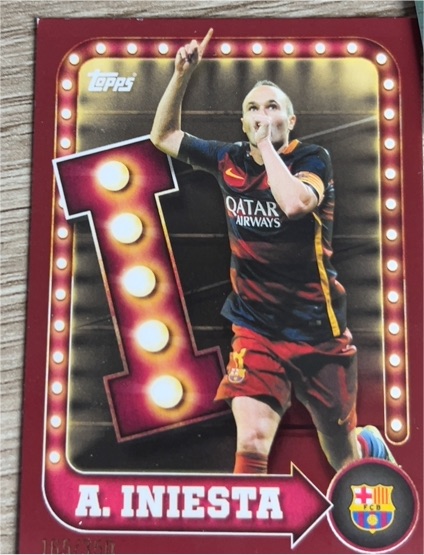 2025-26 Topps FC Barcelona Collector Tin #22 Andres Iniesta — front