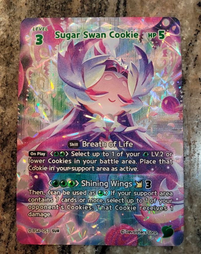 2023 Pokémon TCG BS4-053 Sugar Swan Cookie — front