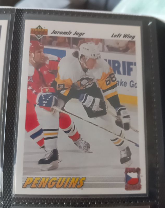 1991-92 Upper Deck Euro Stars #E6 Jaromir Jagr — front