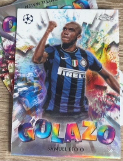 2024-25 Topps Chrome UEFA Club Competitions #GZ-13 Samuel Eto'o Golazo — front