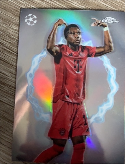 2024-25 Topps Chrome UEFA Club Competitions #CP-6 Alphonso Davies Circle of Power — front