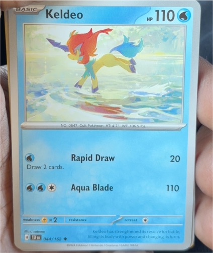 2024 Pokémon SV05: Temporal Forces #044 Keldeo — front