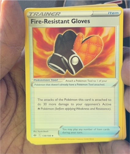 2021 Pokémon #138 Fire-Resistant Gloves — front