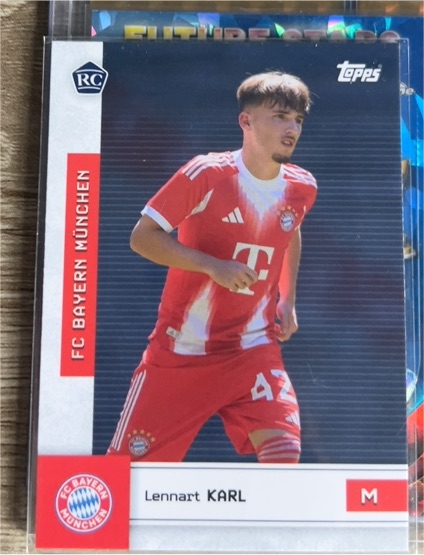 2025 Topps FC Bayern München #FT-14 Lennart Karl Rookie — front